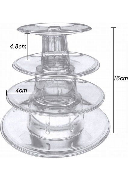 4 Katlı Stil Acıbadem Kurabiyesi Piramit Macaroons Kulesi Macaron Cupcake Için Ekran Standı Fondan Kek Standları Düğün Pastası Dekorasyon Mutfak Aracı (Yurt Dışından)