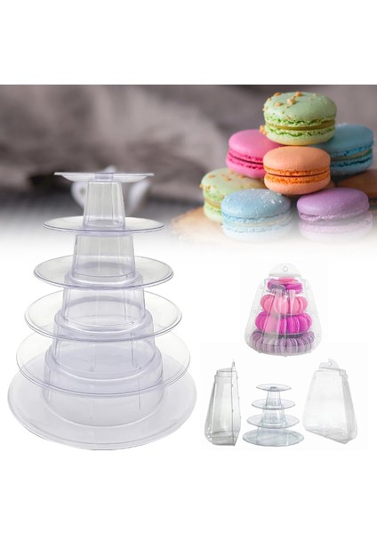 4 Katlı Stil Acıbadem Kurabiyesi Piramit Macaroons Kulesi Macaron Cupcake Için Ekran Standı Fondan Kek Standları Düğün Pastası Dekorasyon Mutfak Aracı (Yurt Dışından) modelleri