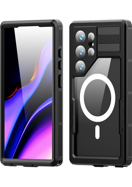 Samsung Galaxy S24 Ultra Manyetik Net Telefon Kapağı Su Geçirmez Kılıf (Yurt Dışından)