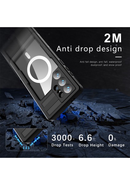 Samsung Galaxy S24 Ultra Manyetik Net Telefon Kapağı Su Geçirmez Kılıf (Yurt Dışından) fiyatları