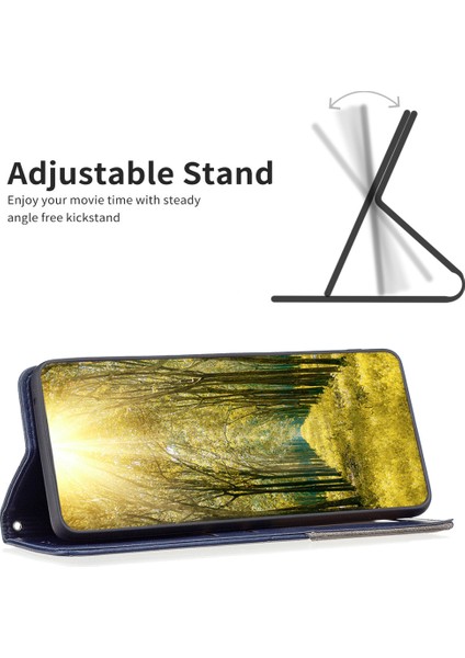 Samsung Galaxy S24 Ultra Manyetik Kapanış Pu Deri Telefon Kapağı Kart Yuvaları (Yurt Dışından)