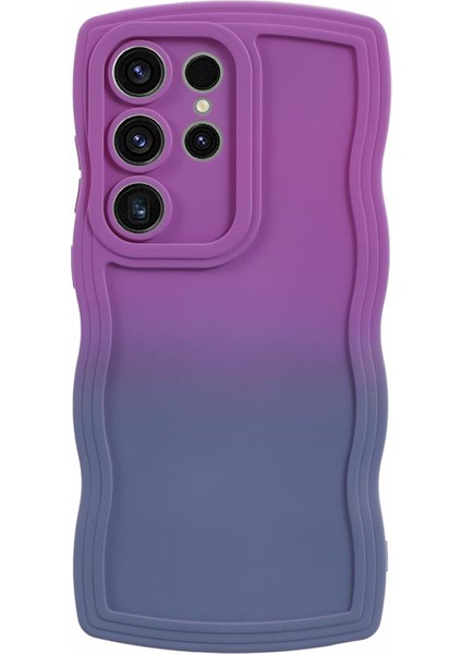 Samsung Galaxy S24 Ultra Wavy Edge Tpu Kasası Çift Taraflı Kauçuk (Yurt Dışından)