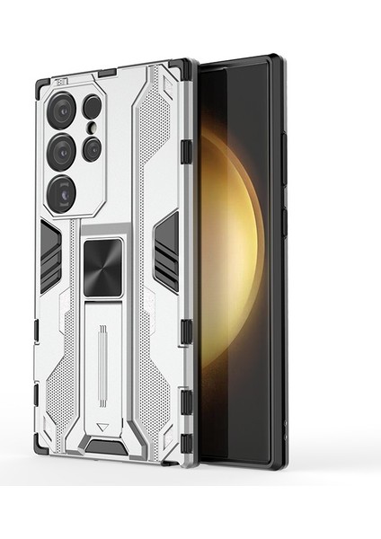 Samsung Galaxy S24 Ultra Anti-Cratch Pc+Tpu Kickstand Cover (Yurt Dışından)