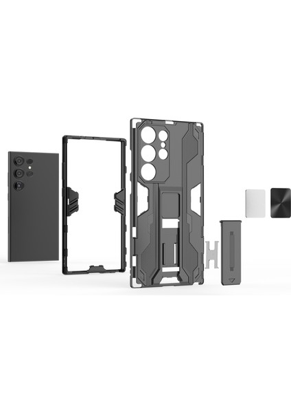 Samsung Galaxy S24 Ultra Anti-Cratch Pc+Tpu Kickstand Cover (Yurt Dışından) fiyatları