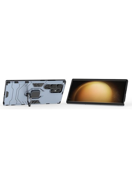 Samsung Galaxy S24 Ultra Telefon Kapağı Halka Tutucu Kickstand (Yurt Dışından)