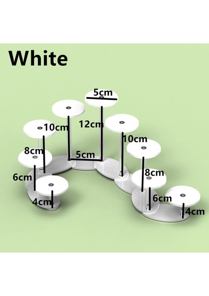 Beyaz Stil Yeni Deformasyon Akrilik Ekran Standı Kek Standı Kek Tatlı Raf Takı Parti Düğün Için Dekorasyon Tutucu Standı (Yurt Dışından)