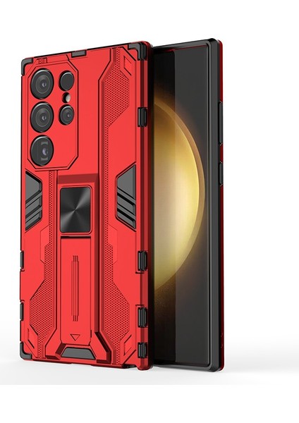 Samsung Galaxy S24 Ultra Anti-Cratch Pc+Tpu Kickstand Cover (Yurt Dışından)