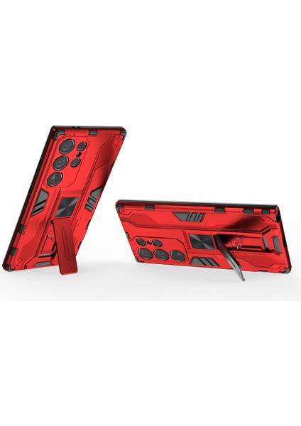 Samsung Galaxy S24 Ultra Anti-Cratch Pc+Tpu Kickstand Cover (Yurt Dışından)
