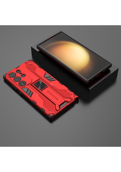 Samsung Galaxy S24 Ultra Anti-Cratch Pc+Tpu Kickstand Cover (Yurt Dışından)
