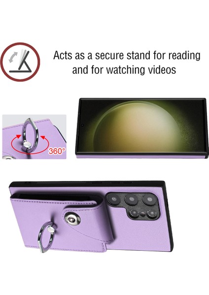 Samsung Galaxy S24 Ultra Manyetik Telefon Kılıf Kartı Tutucu Kapağı (Yurt Dışından) fırsatları