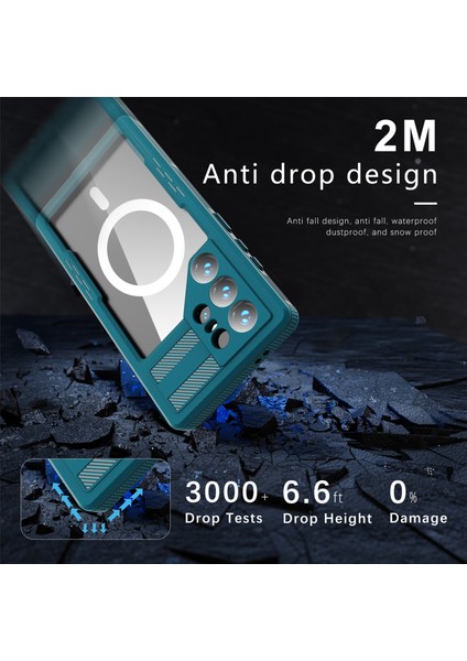 Samsung Galaxy S24 Ultra Manyetik Net Telefon Kapağı Su Geçirmez Kılıf (Yurt Dışından) fiyatları