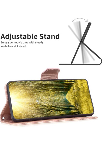 Samsung Galaxy S24 Ultra Kelebek Baskılı Stand Deri Cüzdan Kapağı (Yurt Dışından)