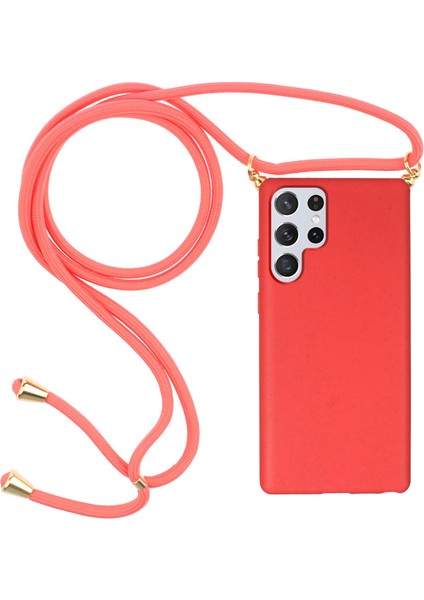 Samsung Galaxy S24 Ultra Tpu+Kradard ile Buğday Saman Kapağı (Yurt Dışından)