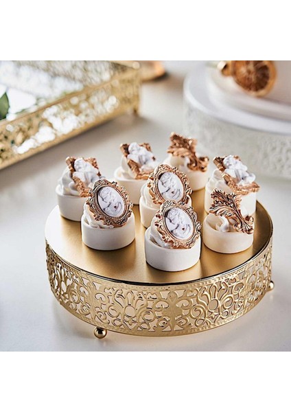 3 Adet Tarzı 3 Adet Altın Gümüş Metal Kek Standı Set Yuvarlak Cupcake Düğün Doğum Günü Partisi Kutlama Tatlı Kaide Ekran Plakası Ev Dekor (Yurt Dışından)