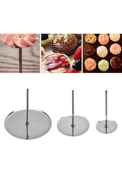 3.3X7CM Stili Çelik G Tırnak Kek Fondan Bisküvi Çiçekler Dekorasyon Iğne Standları Krem Transferi Dıy Pişirme Pasta Araçları (Yurt Dışından)