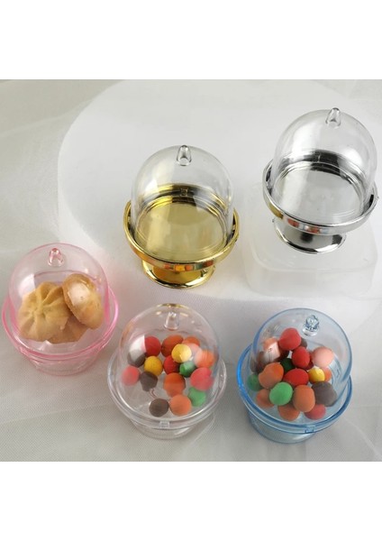 Stili Temizle Lot Mini Plastik Cupcake Standı Ikindi Çayı Pasta Dekorasyon Takı Ekran Standı Şeker Kutusu (Yurt Dışından) fırsatları