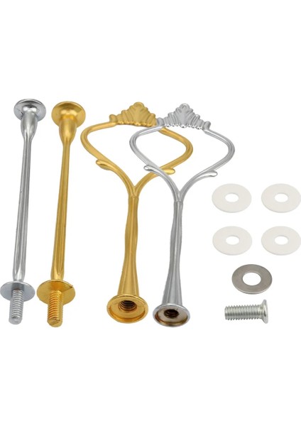 Gd Stili Metal Taç 2 Katmanlı Kek Kek Tabağı Stand Kolu Donanım Montaj Tutucu Kek Tutucu Çanak Kutup 2 Katmanlar (Yurt Dışından) modelleri