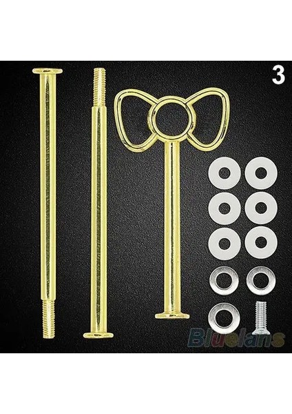 Altın Yay Stili 1 Takım Çok Stil Pratik 2 Veya 3 Katmanlı Plaka Kolu Uydurma Donanım Çubuk Aracı Kek Tabağı Standı Bakeware Kek Tepsisi Standı (Yurt Dışından)