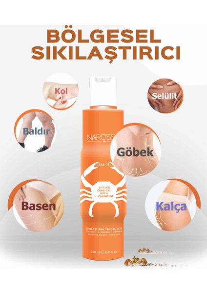 Sıkılaştırıcı, Selülit ve Çatlak Karşıtı Yengeç Jeli 250ML