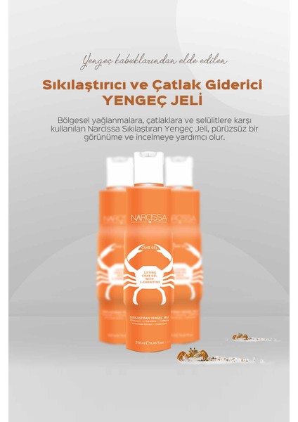 Sıkılaştırıcı, Selülit ve Çatlak Karşıtı Yengeç Jeli 250ML