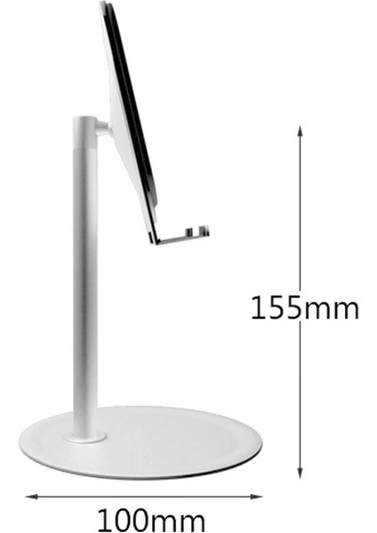 Yüksek Li Kaymaz Alüminyum Metal Telefon Tablet Tutucu Standı Masaüstü Telefon Braketi Montaj Ofis Masası Ayarlanabilir Ekran Beşiği (Yurt Dışından) fırsatları