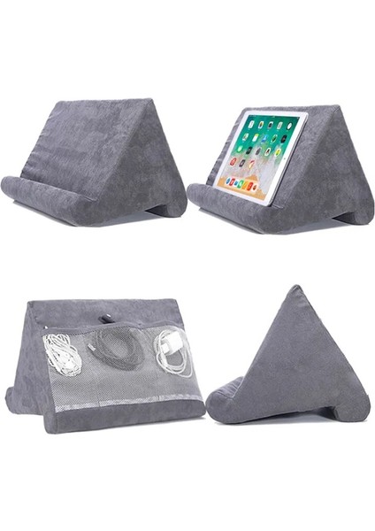 Mavi Stil Çok Işlevli Yastık Tablet Telefon iPad Dizüstü Bilgisayar Cep Telefonu Standı Esnek Cep Telefonu Tutucu Destek Yatağı Tablet Montaj Braketi Kitap (Yurt Dışından) fiyatları