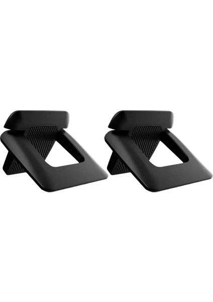 Siyah Stil 1 Çift Mini Abs Eller Serbest Görünmez Tasarım Soğutma Tutucu Dizüstü Bilgisayar Standı Okuma Evrensel Ergonomik Taşınabilir Katlanabilir Ev Ofis (Yurt Dışından)