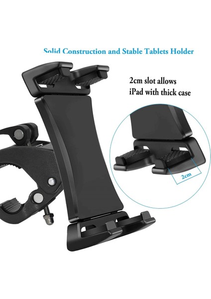 Siyah Stil Montaj Braketi Spor Salonu Koşu Bandı Bisiklet Gidon Klipsi Standı Spor Ayarlanabilir Tablet Tutucu Evrensel 4- iPad Için (Yurt Dışından) modelleri