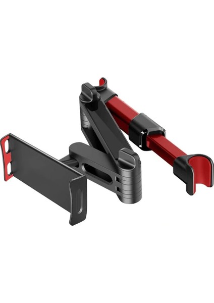 Kırmızı Stil Esnek 360 Derece Dönen iPad Araba Yastığı Cep Telefonu Tutacağı Tablet Standı Arka Koltuk Kafalık Montaj Braketi Inç (Yurt Dışından)