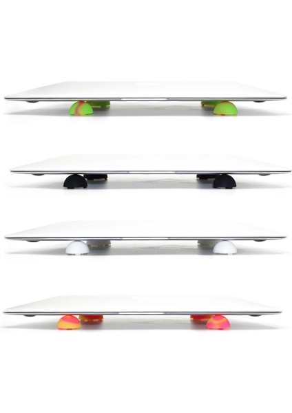 Kırmızı Yeşil Stil Besegad Evrensel Pratik Dizüstü Bilgisayar Soğutma Pedleri Dizüstü Kaymaz Ayaklar Isı Azaltma Soğutucu Pedleri Macbook Için Stand Tutucu (Yurt Dışından) modelleri