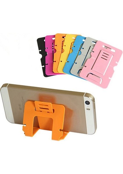 1 Adet Rastgele Stil Ince Mini Ayarlanabilir Katlanabilir Kart Cüzdan Cep Telefonu Masası Akıllı Telefon Veya Tablet Için Stand Tutucu Evrensel Stand Tutucu (Yurt Dışından)