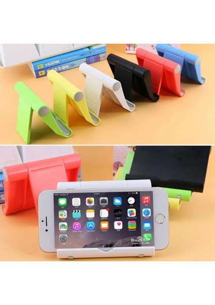 Beyaz Stil Masaüstü Çok Fonksiyonlu Döner Evrensel Tablet Pc Standı Katlanabilir Cep Telefonu Evrensel Montaj Tablet Telefon Tutucu (Yurt Dışından)