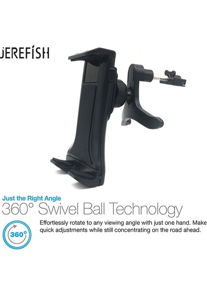 Siyah Stil 360 Evrensel Inç Araba Hava Firar Telefon Tablet Standı iPhone Için Arabada Araba Tablet Tutacağı Için Uygun iPad Mini (Yurt Dışından) modelleri