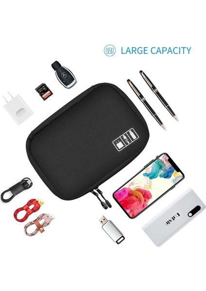 Seyahat Için Evrensel Kablo Düzenleyici Çanta Ev Eşyaları Depolama Kablo Yönetimi Fare Kulaklık USB Şarj Kablosu Tutacağı Kablo Yönetimi (Yurt Dışından) fırsatları