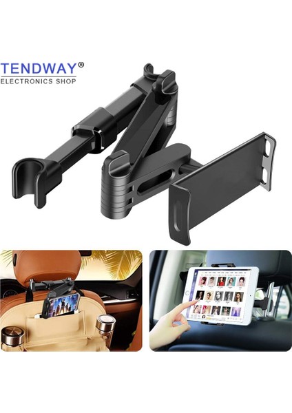 No.5 Tarzı Araba Tablet Tutucu Standı Araba Arka Yastık Ipad Air Için Evrensel 360 Döndürme Braketi Arka Koltuk Araba Montajı Handrest (Yurt Dışından) fiyatları