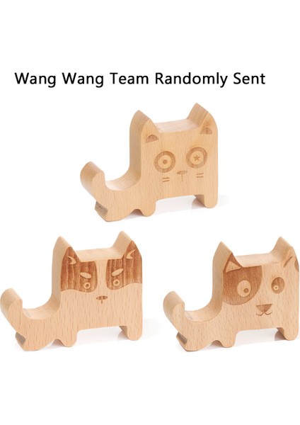 No.5 Tarzı Masif Ahşap Hayvan Cep Telefonu Tutucu Araba Ev Montaj Braketi Mobil Masa Standı Dizüstü Bilgisayar Anahtarı Geyik Köpek Ld Fil (Yurt Dışından)