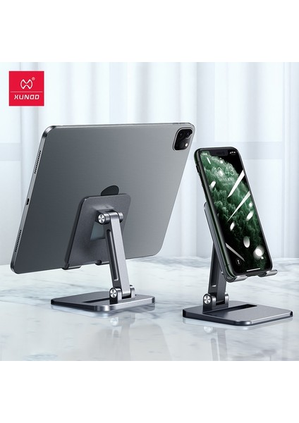 11 Inç Stilinin Altında Xundd Tablet Standı iPad Için Ayarlanabilir Katlanabilir Metal Telefon Montaj Tutacağı 태블릿 거치대 Destek Tableti Masaüstü Tabanı (Yurt Dışından) fiyatları