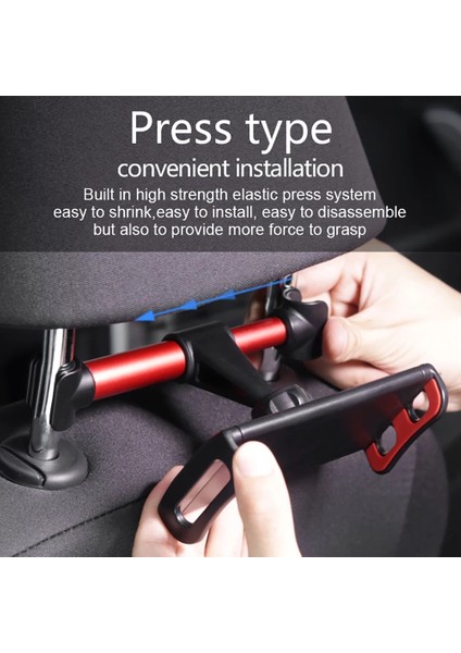 C1 Stili Araba Arka Yastık Telefon Tutucu Tablet Araba Standı Koltuk Arka Kafalık Montaj Braketi iPhone X8 iPad Mini Tablet Inç (Yurt Dışından) modelleri