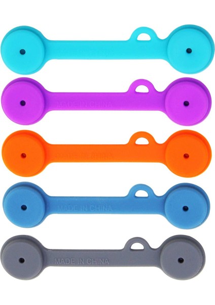 Renk Karıştırma 6 Parça Stili Manyetik Kablo Klipsleri Manyetik Kablo Düzenleyiciler Büküm Bağları Kulaklık Başlıkları Kablolar Sarıcı USB Kablo Yöneticisi Bookmark Clolors (Yurt Dışından)