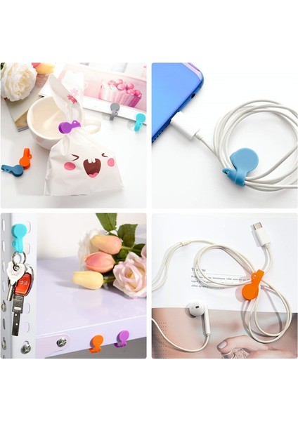 Renk Karıştırma 6 Parça Stili Manyetik Kablo Klipsleri Manyetik Kablo Düzenleyiciler Büküm Bağları Kulaklık Başlıkları Kablolar Sarıcı USB Kablo Yöneticisi Bookmark Clolors (Yurt Dışından)
