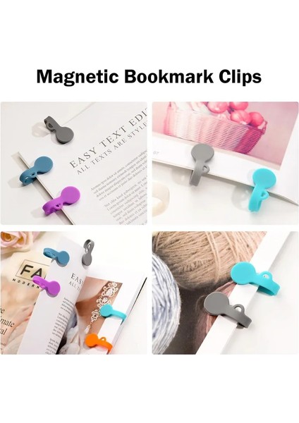 Renk Karıştırma 6 Parça Stili Manyetik Kablo Klipsleri Manyetik Kablo Düzenleyiciler Büküm Bağları Kulaklık Başlıkları Kablolar Sarıcı USB Kablo Yöneticisi Bookmark Clolors (Yurt Dışından)