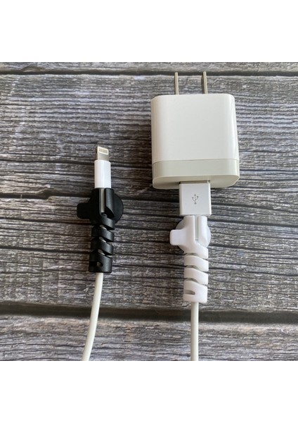 Yeşil Stil Heystop Spiral Veri Kablosu Koruyucu Kapak, Apple Android Telefon Için Orijinal Şarj Kablosu Kırılmaz Koruyucu Kapak (Yurt Dışından)