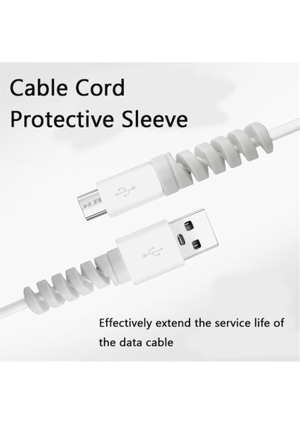 Greencableprotector Stili Telefon Veri Hattı Kol Kablo Koruyucu Silikon Bobin Sarıcı Tel Kordon Organizatör Kapak Telefon Için USB Şarj Kablosu Kablosu (Yurt Dışından) fırsatları