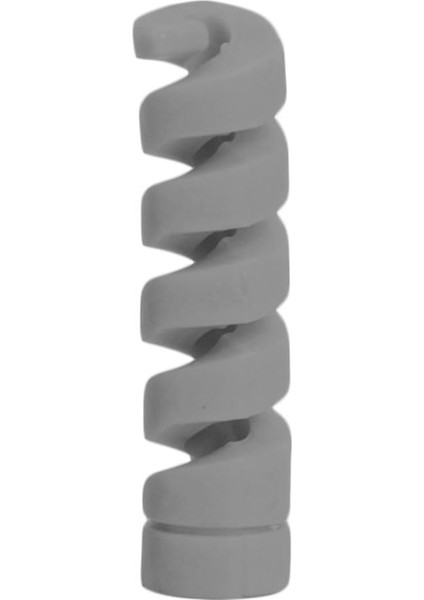 Gri Tarzı Spiral Koruyucu Koruyucu Kapak iPhone Android Için Mükemmel ve Dayanıklı Silikon Işlemi USB Kablosu Kablosu Koruyucu Kılıf (Yurt Dışından)
