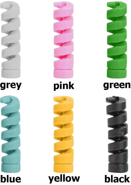 Pembe Tarzı Koruyucu Koruyucu Kapak iPhone Için Mükemmel ve Dayanıklı Silikon Işlemi Android USB Şarj Kablosu Koruyucu Kılıf (Yurt Dışından)