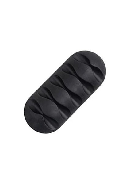 Sarı Stil 5 Delik USB Kablo Düzenleyici Kablo Kelepçesi Tel Sarıcı Kulaklık Kulaklık Tutacağı Kordon Silikon Klips Telefon Hattı Masaüstü Yönetimi (Yurt Dışından)