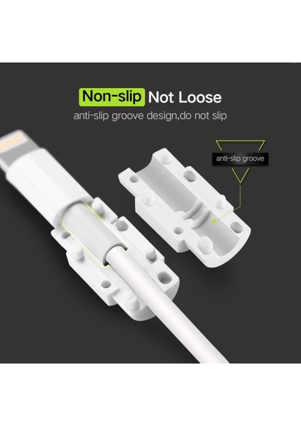 Turuncu Tarzı Sıancs Mini Sevimli USB Kablosu Koruyucu Iphonelus 8 Kablo Veri Hattı Kablosu Koruma Kılıfı Kablo Sarıcı Kapak (Yurt Dışından)