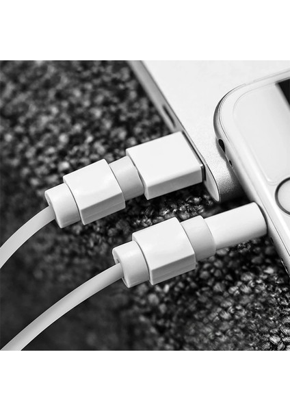 Turuncu Tarzı Sıancs Mini Sevimli USB Kablosu Koruyucu Iphonelus 8 Kablo Veri Hattı Kablosu Koruma Kılıfı Kablo Sarıcı Kapak (Yurt Dışından)