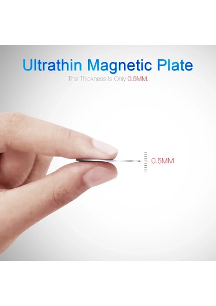 1 Yuvarlak 1 Dikdörtgen Stili 3m Metal Plaka Disk Demir Levha Mıknatıs Cep Cep Telefonu Tutucu Manyetik Araba Hava Firar Montaj Telefon Standı Montaj Desteği (Yurt Dışından) fırsatları