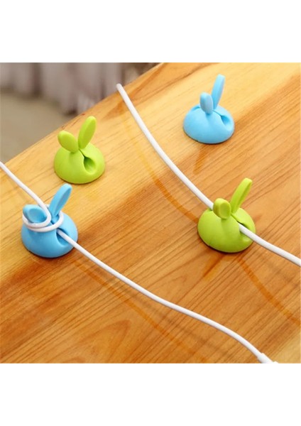 2 Adet Rastgele Stil Sıanute Tavşan USB Kablo Bağları Düzenleyici Tel Kordon Sabitleyici Klip Kulaklık Kablo Sarıcı Bobin Kelepçesi Koruyucu (Yurt Dışından) modelleri